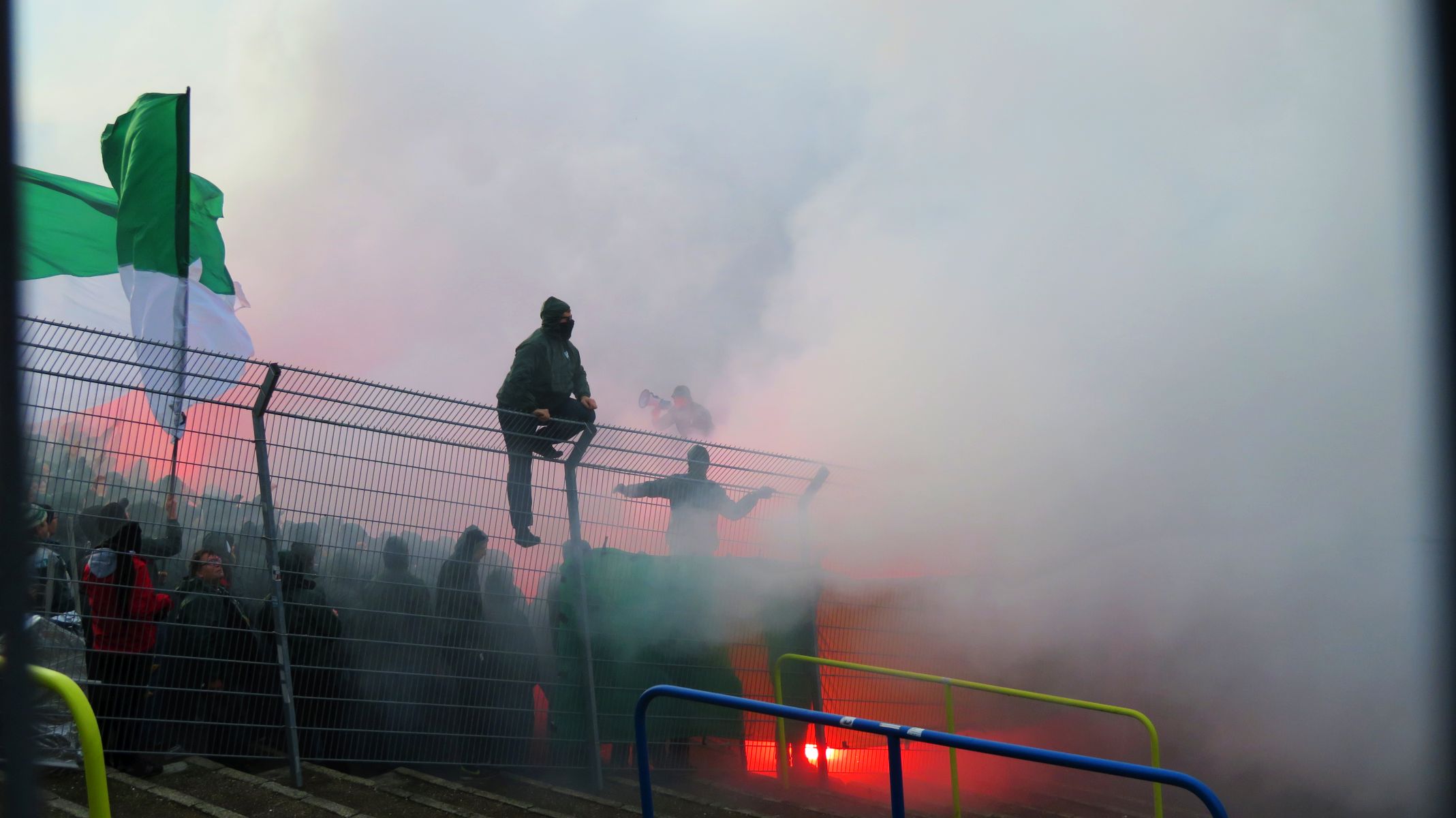 Chemie Leipzig BSG 22.11.2017 versus 1.FC Lok Null zu Null (75) mail Grün Weiß ein Leben lang